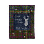 Scotstee Shop Tartan Plaid Christmas Fleece Blankets Clan Hall Plaid Blanket, tartan blanket, tartan blanket fleece, plaid blanket, plaid fleece blanket, clan tartan blanket, clan blanket, christmas blanket