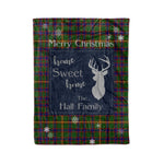 Scotstee Shop Tartan Plaid Christmas Fleece Blankets Clan Hall Plaid Blanket, tartan blanket, tartan blanket fleece, plaid blanket, plaid fleece blanket, clan tartan blanket, clan blanket, christmas blanket