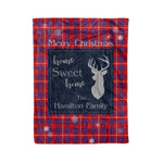 Scotstee Shop Tartan Plaid Christmas Fleece Blankets Clan Hamilton Modern Plaid Blanket, tartan blanket, tartan blanket fleece, plaid blanket, plaid fleece blanket, clan tartan blanket, clan blanket, christmas blanket