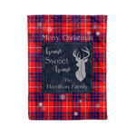 Scotstee Shop Tartan Plaid Christmas Fleece Blankets Clan Hamilton Plaid Blanket, tartan blanket, tartan blanket fleece, plaid blanket, plaid fleece blanket, clan tartan blanket, clan blanket, christmas blanket