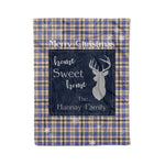 Scotstee Shop Tartan Plaid Christmas Fleece Blankets Clan Hannay Grey Plaid Blanket, tartan blanket, tartan blanket fleece, plaid blanket, plaid fleece blanket, clan tartan blanket, clan blanket, christmas blanket