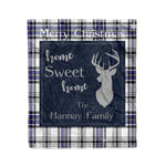 Scotstee Shop Tartan Plaid Christmas Fleece Blankets Clan Hannay Plaid Blanket, tartan blanket, tartan blanket fleece, plaid blanket, plaid fleece blanket, clan tartan blanket, clan blanket, christmas blanket