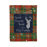 Scotstee Shop Tartan Plaid Christmas Fleece Blankets Clan Hay Plaid Blanket, tartan blanket, tartan blanket fleece, plaid blanket, plaid fleece blanket, clan tartan blanket, clan blanket, christmas blanket