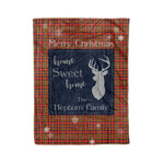 Scotstee Shop Tartan Plaid Christmas Fleece Blankets Clan Hepburn Modern Plaid Blanket, tartan blanket, tartan blanket fleece, plaid blanket, plaid fleece blanket, clan tartan blanket, clan blanket, christmas blanket