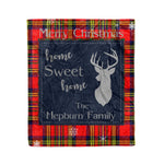 Scotstee Shop Tartan Plaid Christmas Fleece Blankets Clan Hepburn Plaid Blanket, tartan blanket, tartan blanket fleece, plaid blanket, plaid fleece blanket, clan tartan blanket, clan blanket, christmas blanket