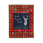 Scotstee Shop Tartan Plaid Christmas Fleece Blankets Clan Hepburn Plaid Blanket, tartan blanket, tartan blanket fleece, plaid blanket, plaid fleece blanket, clan tartan blanket, clan blanket, christmas blanket