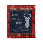 Scotstee Shop Tartan Plaid Christmas Fleece Blankets Clan Heron Plaid Blanket, tartan blanket, tartan blanket fleece, plaid blanket, plaid fleece blanket, clan tartan blanket, clan blanket, christmas blanket