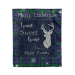 Scotstee Shop Tartan Plaid Christmas Fleece Blankets Clan Hope Plaid Blanket, tartan blanket, tartan blanket fleece, plaid blanket, plaid fleece blanket, clan tartan blanket, clan blanket, christmas blanket