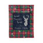 Scotstee Shop Tartan Plaid Christmas Fleece Blankets Clan Hopkirk Plaid Blanket, tartan blanket, tartan blanket fleece, plaid blanket, plaid fleece blanket, clan tartan blanket, clan blanket, christmas blanket