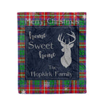 Scotstee Shop Tartan Plaid Christmas Fleece Blankets Clan Hopkirk Plaid Blanket, tartan blanket, tartan blanket fleece, plaid blanket, plaid fleece blanket, clan tartan blanket, clan blanket, christmas blanket