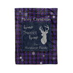Scotstee Shop Tartan Plaid Christmas Fleece Blankets Clan Horsburgh Plaid Blanket, tartan blanket, tartan blanket fleece, plaid blanket, plaid fleece blanket, clan tartan blanket, clan blanket, christmas blanket
