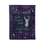 Scotstee Shop Tartan Plaid Christmas Fleece Blankets Clan Horsburgh Plaid Blanket, tartan blanket, tartan blanket fleece, plaid blanket, plaid fleece blanket, clan tartan blanket, clan blanket, christmas blanket