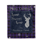 Scotstee Shop Tartan Plaid Christmas Fleece Blankets Clan Horsburgh Plaid Blanket, tartan blanket, tartan blanket fleece, plaid blanket, plaid fleece blanket, clan tartan blanket, clan blanket, christmas blanket