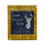 Scotstee Shop Tartan Plaid Christmas Fleece Blankets Clan Houston Plaid Blanket, tartan blanket, tartan blanket fleece, plaid blanket, plaid fleece blanket, clan tartan blanket, clan blanket, christmas blanket