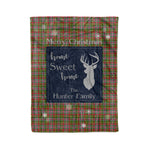Scotstee Shop Tartan Plaid Christmas Fleece Blankets Clan Hunter 1819 Plaid Blanket, tartan blanket, tartan blanket fleece, plaid blanket, plaid fleece blanket, clan tartan blanket, clan blanket, christmas blanket