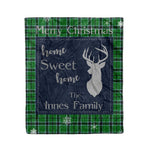Scotstee Shop Tartan Plaid Christmas Fleece Blankets Clan Innes Hunting Plaid Blanket, tartan blanket, tartan blanket fleece, plaid blanket, plaid fleece blanket, clan tartan blanket, clan blanket, christmas blanket