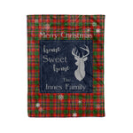 Scotstee Shop Tartan Plaid Christmas Fleece Blankets Clan Innes Modern Plaid Blanket, tartan blanket, tartan blanket fleece, plaid blanket, plaid fleece blanket, clan tartan blanket, clan blanket, christmas blanket