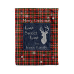 Scotstee Shop Tartan Plaid Christmas Fleece Blankets Clan Innes of Moray Plaid Blanket, tartan blanket, tartan blanket fleece, plaid blanket, plaid fleece blanket, clan tartan blanket, clan blanket, christmas blanket