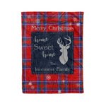 Scotstee Shop Tartan Plaid Christmas Fleece Blankets Clan Inverness District Plaid Blanket, tartan blanket, tartan blanket fleece, plaid blanket, plaid fleece blanket, clan tartan blanket, clan blanket, christmas blanket