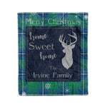 Scotstee Shop Tartan Plaid Christmas Fleece Blankets Clan Irvine Ancient Plaid Blanket, tartan blanket, tartan blanket fleece, plaid blanket, plaid fleece blanket, clan tartan blanket, clan blanket, christmas blanket