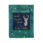 Scotstee Shop Tartan Plaid Christmas Fleece Blankets Clan Irvine Ancient Plaid Blanket, tartan blanket, tartan blanket fleece, plaid blanket, plaid fleece blanket, clan tartan blanket, clan blanket, christmas blanket