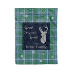Scotstee Shop Tartan Plaid Christmas Fleece Blankets Clan Irvine Plaid Blanket, tartan blanket, tartan blanket fleece, plaid blanket, plaid fleece blanket, clan tartan blanket, clan blanket, christmas blanket