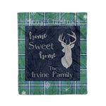Scotstee Shop Tartan Plaid Christmas Fleece Blankets Clan Irvine Plaid Blanket, tartan blanket, tartan blanket fleece, plaid blanket, plaid fleece blanket, clan tartan blanket, clan blanket, christmas blanket