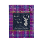 Scotstee Shop Tartan Plaid Christmas Fleece Blankets Clan Jackson Plaid Blanket, tartan blanket, tartan blanket fleece, plaid blanket, plaid fleece blanket, clan tartan blanket, clan blanket, christmas blanket