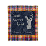 Scotstee Shop Tartan Plaid Christmas Fleece Blankets Clan Jacobite Plaid Blanket, tartan blanket, tartan blanket fleece, plaid blanket, plaid fleece blanket, clan tartan blanket, clan blanket, christmas blanket