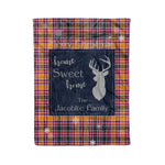 Scotstee Shop Tartan Plaid Christmas Fleece Blankets Clan Jacobite Plaid Blanket, tartan blanket, tartan blanket fleece, plaid blanket, plaid fleece blanket, clan tartan blanket, clan blanket, christmas blanket