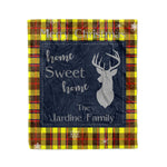 Scotstee Shop Tartan Plaid Christmas Fleece Blankets Clan Jardine Yellow Plaid Blanket, tartan blanket, tartan blanket fleece, plaid blanket, plaid fleece blanket, clan tartan blanket, clan blanket, christmas blanket