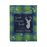 Scotstee Shop Tartan Plaid Christmas Fleece Blankets Clan Johnston Ancient Plaid Blanket, tartan blanket, tartan blanket fleece, plaid blanket, plaid fleece blanket, clan tartan blanket, clan blanket, christmas blanket