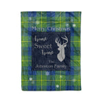 Scotstee Shop Tartan Plaid Christmas Fleece Blankets Clan Johnston Ancient Plaid Blanket, tartan blanket, tartan blanket fleece, plaid blanket, plaid fleece blanket, clan tartan blanket, clan blanket, christmas blanket