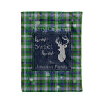 Scotstee Shop Tartan Plaid Christmas Fleece Blankets Clan Johnston Dress Plaid Blanket, tartan blanket, tartan blanket fleece, plaid blanket, plaid fleece blanket, clan tartan blanket, clan blanket, christmas blanket