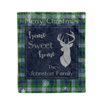 Scotstee Shop Tartan Plaid Christmas Fleece Blankets Clan Johnston Dress Plaid Blanket, tartan blanket, tartan blanket fleece, plaid blanket, plaid fleece blanket, clan tartan blanket, clan blanket, christmas blanket