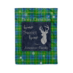 Scotstee Shop Tartan Plaid Christmas Fleece Blankets Clan Johnston Plaid Blanket, tartan blanket, tartan blanket fleece, plaid blanket, plaid fleece blanket, clan tartan blanket, clan blanket, christmas blanket