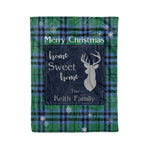 Scotstee Shop Tartan Plaid Christmas Fleece Blankets Clan Keith Ancient Plaid Blanket, tartan blanket, tartan blanket fleece, plaid blanket, plaid fleece blanket, clan tartan blanket, clan blanket, christmas blanket