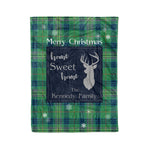 Scotstee Shop Tartan Plaid Christmas Fleece Blankets Clan Kennedy Ancient Plaid Blanket, tartan blanket, tartan blanket fleece, plaid blanket, plaid fleece blanket, clan tartan blanket, clan blanket, christmas blanket