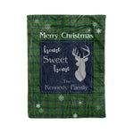 Scotstee Shop Tartan Plaid Christmas Fleece Blankets Clan Kennedy Hunting Plaid Blanket, tartan blanket, tartan blanket fleece, plaid blanket, plaid fleece blanket, clan tartan blanket, clan blanket, christmas blanket