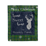 Scotstee Shop Tartan Plaid Christmas Fleece Blankets Clan Kennedy Hunting Plaid Blanket, tartan blanket, tartan blanket fleece, plaid blanket, plaid fleece blanket, clan tartan blanket, clan blanket, christmas blanket
