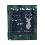 Scotstee Shop Tartan Plaid Christmas Fleece Blankets Clan Kennedy Plaid Blanket, tartan blanket, tartan blanket fleece, plaid blanket, plaid fleece blanket, clan tartan blanket, clan blanket, christmas blanket