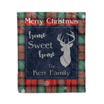 Scotstee Shop Tartan Plaid Christmas Fleece Blankets Clan Kerr Ancient Plaid Blanket, tartan blanket, tartan blanket fleece, plaid blanket, plaid fleece blanket, clan tartan blanket, clan blanket, christmas blanket