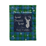 Scotstee Shop Tartan Plaid Christmas Fleece Blankets Clan Kerr Hunting Plaid Blanket, tartan blanket, tartan blanket fleece, plaid blanket, plaid fleece blanket, clan tartan blanket, clan blanket, christmas blanket