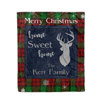 Scotstee Shop Tartan Plaid Christmas Fleece Blankets Clan Kerr Modern Plaid Blanket, tartan blanket, tartan blanket fleece, plaid blanket, plaid fleece blanket, clan tartan blanket, clan blanket, christmas blanket