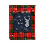 Scotstee Shop Tartan Plaid Christmas Fleece Blankets Clan Kerr Plaid Blanket, tartan blanket, tartan blanket fleece, plaid blanket, plaid fleece blanket, clan tartan blanket, clan blanket, christmas blanket