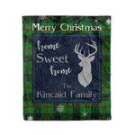 Scotstee Shop Tartan Plaid Christmas Fleece Blankets Clan Kincaid Plaid Blanket, tartan blanket, tartan blanket fleece, plaid blanket, plaid fleece blanket, clan tartan blanket, clan blanket, christmas blanket