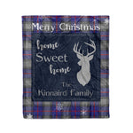 Scotstee Shop Tartan Plaid Christmas Fleece Blankets Clan Kinnaird Plaid Blanket, tartan blanket, tartan blanket fleece, plaid blanket, plaid fleece blanket, clan tartan blanket, clan blanket, christmas blanket