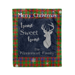 Scotstee Shop Tartan Plaid Christmas Fleece Blankets Clan Kinninmont Plaid Blanket, tartan blanket, tartan blanket fleece, plaid blanket, plaid fleece blanket, clan tartan blanket, clan blanket, christmas blanket