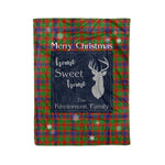 Scotstee Shop Tartan Plaid Christmas Fleece Blankets Clan Kinninmont Plaid Blanket, tartan blanket, tartan blanket fleece, plaid blanket, plaid fleece blanket, clan tartan blanket, clan blanket, christmas blanket