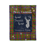 Scotstee Shop Tartan Plaid Christmas Fleece Blankets Clan Kinninmont Plaid Blanket, tartan blanket, tartan blanket fleece, plaid blanket, plaid fleece blanket, clan tartan blanket, clan blanket, christmas blanket